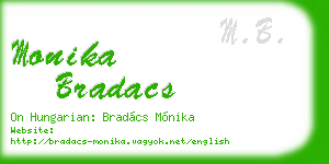 monika bradacs business card